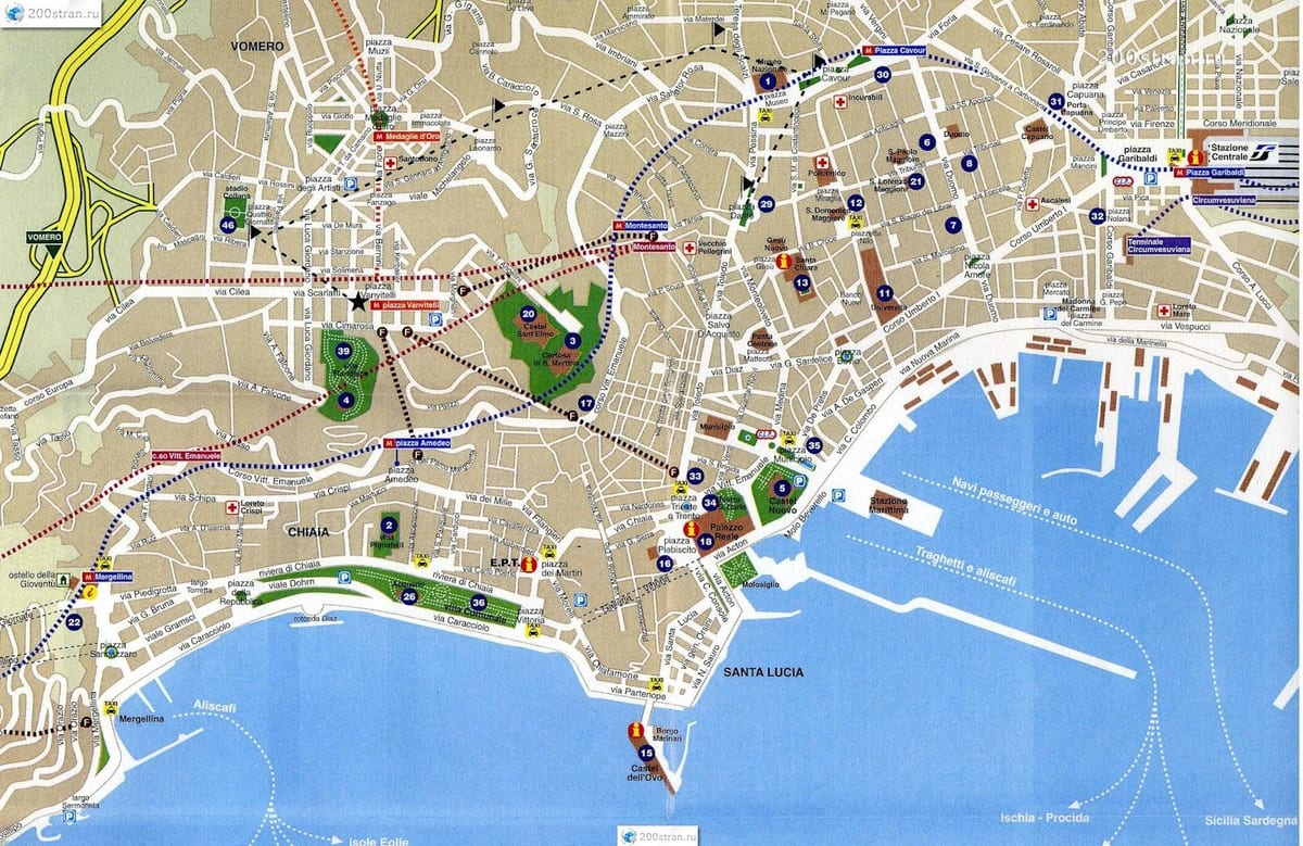 napoli kaupungin kartta
