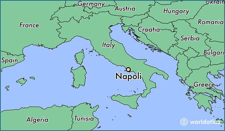 Kartta napoli, italia