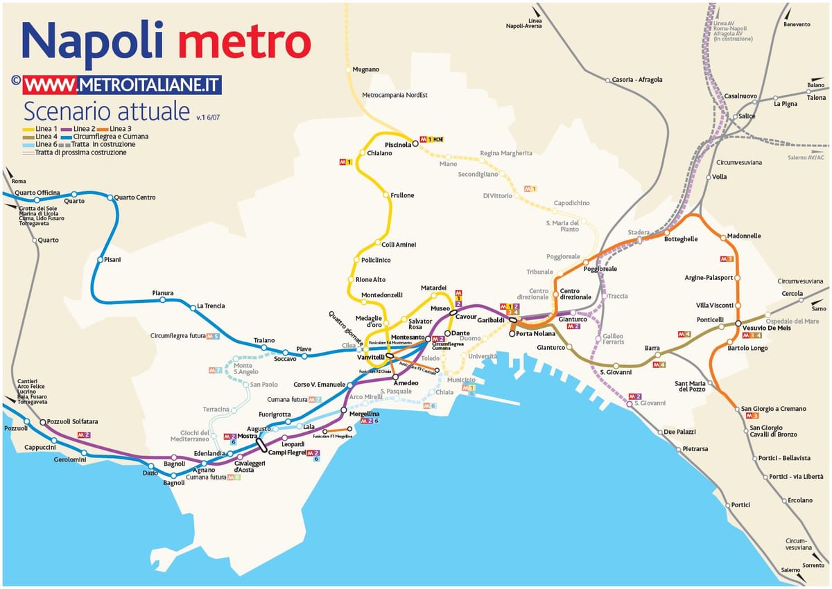kartta napoli metro